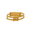 22K Yellow Gold Kids Beaded Filigree Bangle Set (13.6gm)