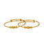 22K Yellow Gold Beaded Bangle Set (7.7gm)