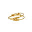 22K Yellow Gold Beaded Bangle Set (7.7gm)