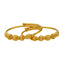 22K Yellow Gold Kids Beaded Bangle Set (16.4gm)