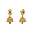 22K Yellow Gold Jeweled Jhumka Earrings (20.1gm)