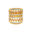 22K Multi-Tone Gold Sheild Ring (7.1gm)