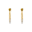 22K Yellow & White Gold Chandelier Hearts Jewelry Set (15.9gm)