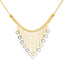 22K Yellow & White Gold Chandelier Hearts Jewelry Set (15.9gm)