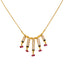 22K Yellow Gold, Ruby, & Pearl Jewelry Set (14.4gm)
