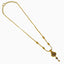 22K Yellow Gold Necklace and Earrings Set W/ Blue Enamel & Reversible Pendants - Virani Jewelers