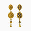 22K Yellow Gold Necklace and Earrings Set W/ Blue Enamel & Reversible Oval Pendants - Virani Jewelers