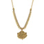 An image of the Antique Royal Laxmi 22K gold necklace from Virani Jewelers.
