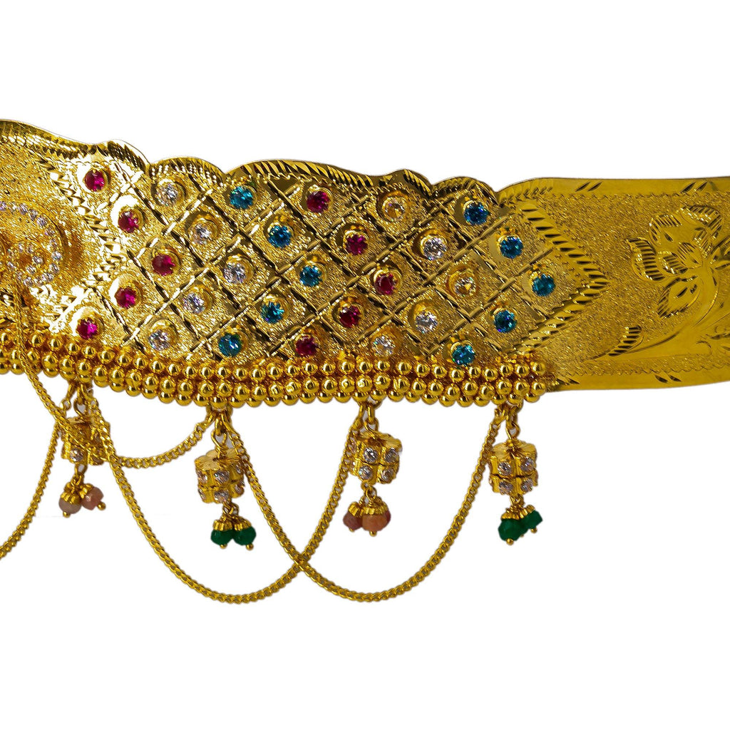 22K Gold Peacock Waist Belt Order Stunning Indian Gold Jewelry Online