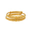 22K Yellow Gold Adjustable Kid's Bangle Set (14.6gm)