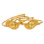 22K Yellow Gold Adjustable Filigree Bangles (13.4gm)