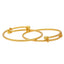 22K Yellow Gold Adjustable Kids Bangle Set (9.8gm)