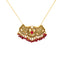 22K Yellow Gold & Ruby Antique Pendant Set (34.4gm)