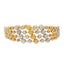 22K Multi-Tone Gold Layered Beaded Bracelet (20.4gm)