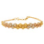 22K Multi-Tone Gold Two-Layer Beaded Bracelet (14.7gm)
