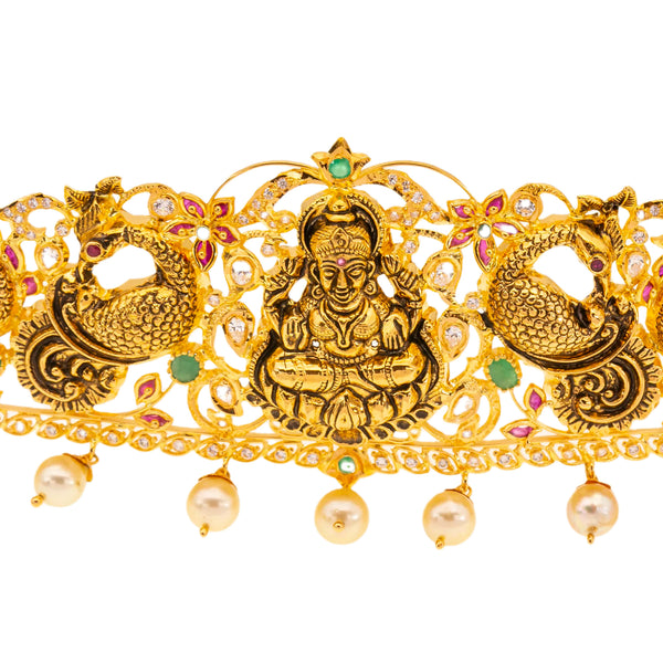 22K Yellow Gold Laxmi Vaddanam Belt (200.1gm) | 
Accentuate your curves in a stylish way with this stunning 22k yellow gold vaddanam belt from Vi...