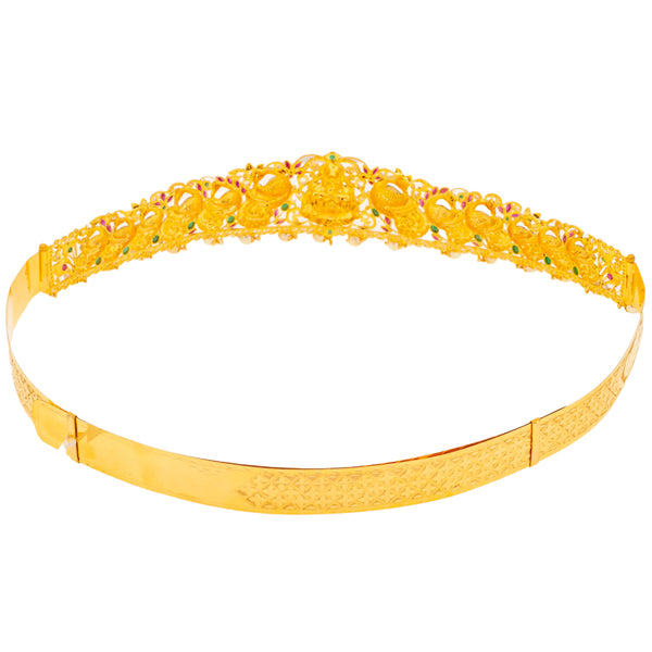 22K Yellow Gold Laxmi Vaddanam Belt (200.1gm) | 
Accentuate your curves in a stylish way with this stunning 22k yellow gold vaddanam belt from Vi...