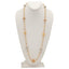 22K Yellow Gold Chain W/ Diamond Cut Multitone Gold Beads - Virani Jewelers