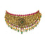 22K Antique Gold Choker Set with Gemstones & Pearls (92.2 grams)