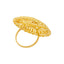 Filigree Round Cocktail Ring in 22K Yellow Gold (8.4gm)