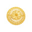 Filigree Round Cocktail Ring in 22K Yellow Gold (8.4gm)