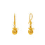 Fishhook Money Bag Earrings in 22K Yellow Gold (4 grams)