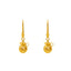 Fishhook Money Bag Earrings in 22K Yellow Gold (4 grams)