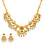 22K Yellow Gold Guddapulsula Set w. Gems & Pearls (76.1 grams)