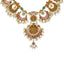 22K Gold & Gemstone Guddusapulu Necklace Set (61.9gm)