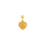 Filigree Heart Pendant in 22K Yellow Gold (2.5gm)