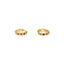 CZ Stone Hoop Earrings in 22K Gold (2.4gm)
