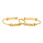 22K Gold Adjustable Kids Beaded Bangle Set (9.5gm)