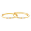 22K Multi-Tone Gold Adjustable Beaded Bangle for Kids (12.3 grams)