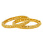22K Yellow Gold Kids Bangle Set w/ Screw Closure (19.4gm)