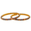 22K Yellow Gold Meenkari Bangle Set for Kids (14gm)