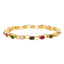 22K Yellow Gold Navratan Bangle Set w/ Gems (42 grams)