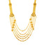 22K Yellow Gold Meenakari Jewelry Set (130.1gm)