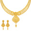 22K Yellow Gold Beaded Filigree Jewelry Set (51.8gm)
