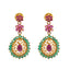 22K Gold, Gemstone, & Pearl Long Necklace Set (118gm)