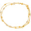 22K Yellow & White Gold Ball Bead Anklet Set (14gm)