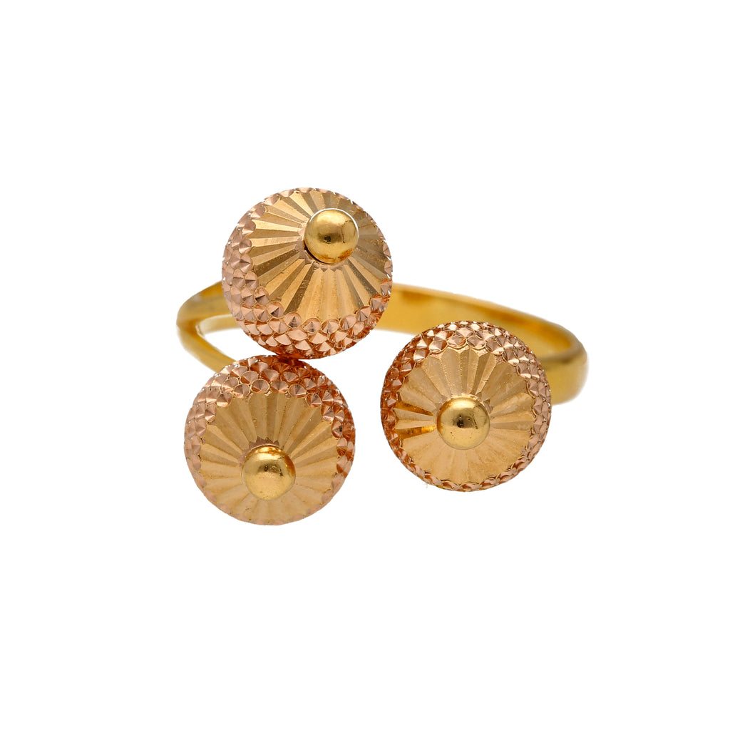 22K Yellow Gold Ball Cocktail Ring (6.6gm) |
Unique, feminine, and classy, this 22k gold cocktail ring for women is the perfect addition to a...