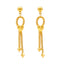 Naira Beaded Heart Jewelry Set in 22K Gold (13.1 grams)