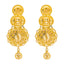 22K Yellow Gold Long Filigree Necklace Set (92.2gm)
