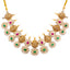 22K Yellow Gold, Gems & Pearls Laxmi Jewelry Set (79.6 grams)