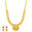 22K Yellow Gold & Gems Goddess Laxmi Necklace (88.5 grams)