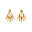 22K Yellow Gold Temple Jewelry Set with Gems & Pearls (69.5 grams)