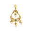 22K Yellow Gold Tikka w/ Gemstones and Pearls (10.5gm)
