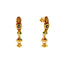 Meenakari Hanging Stud Earrings in 22k Yellow Gold (4.6 grams)