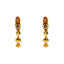 Meenakari Hanging Stud Earrings in 22k Yellow Gold (4.6 grams)