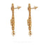 Temple 34.92CT Uncut Diamond Laxmi Necklace and Earrings Set W/ Centered Emerald Gem